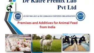 Premixes and Additives for Animal Feed from India