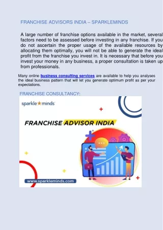 FRANCHISE ADVISORS INDIA