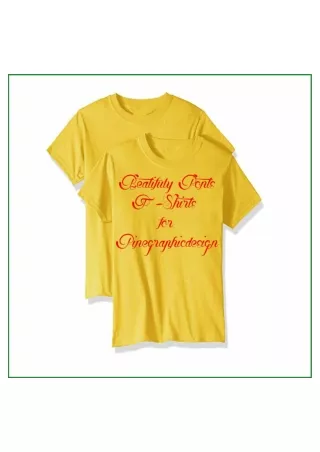 Free Fonts Styles For T-Shirt Designs