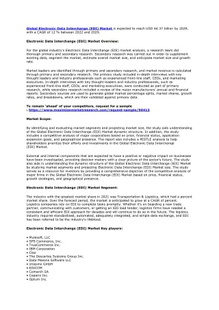 global electronic data interchange edi market