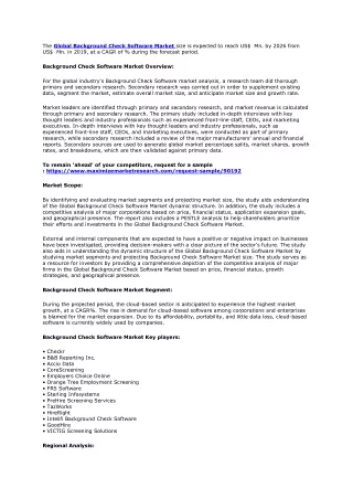 the global background check software market size