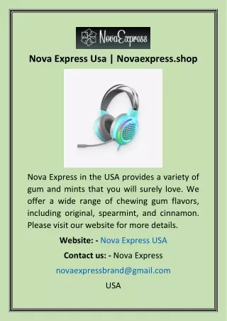 Nova Express Usa  Novaexpress.shop