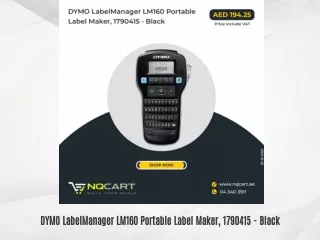DYMO LabelManager LM160 Portable Label Maker, 1790415 - Black