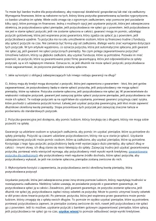 5 zasad dla gwarantowana pożyczka dla zadłużonych