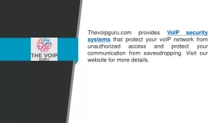 thevoipguru com provides voip security systems