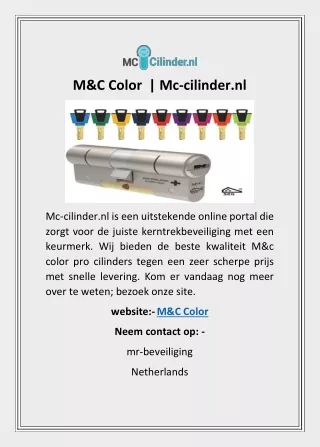 M&C Color  | Mc-cilinder.nl