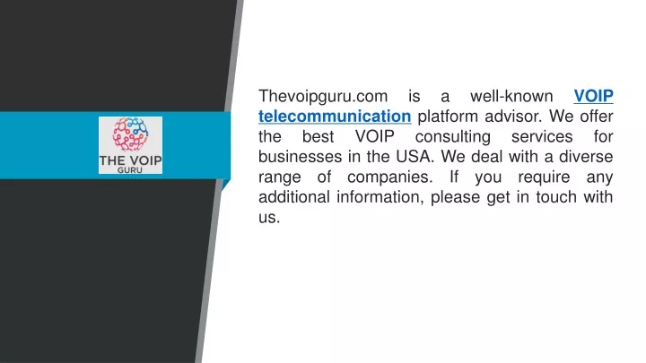 thevoipguru com is a well known voip