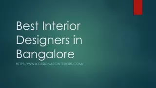 best interior designers in bangalore