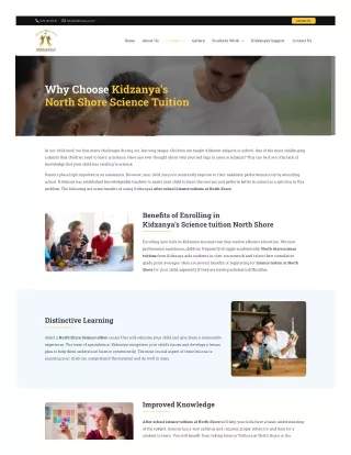 Science Tuition North Shore  After School Science Tutors North Shore