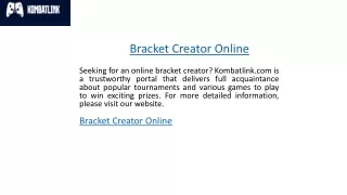 bracket creator online