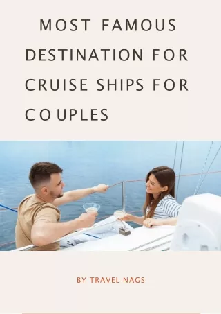 Most Famous Destination for Cruise Ships for Couples