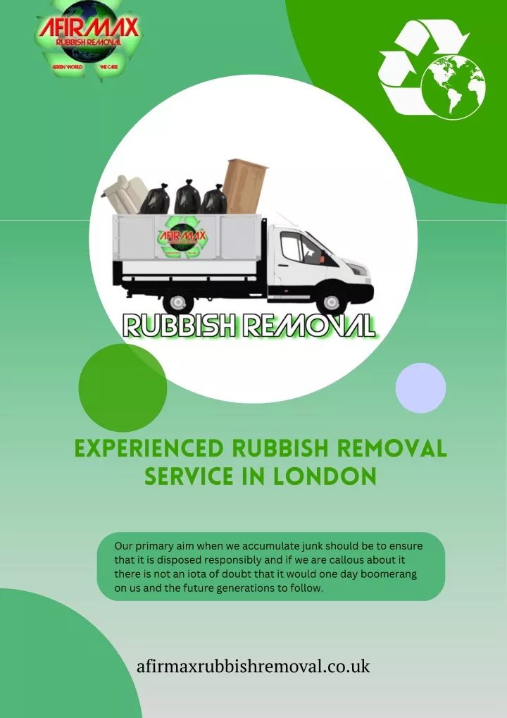 experienced rubbish removal service in london