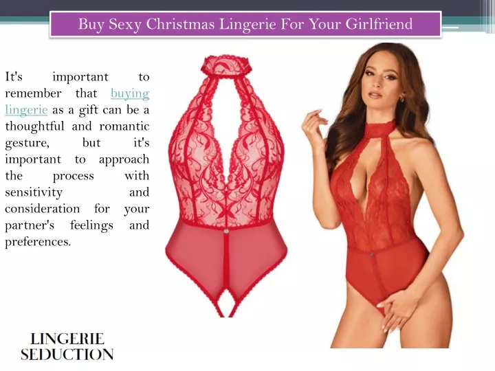 buy sexy christmas lingerie for your girlfriend