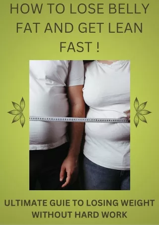 HOW TO LOSE BELLY FAT FAST