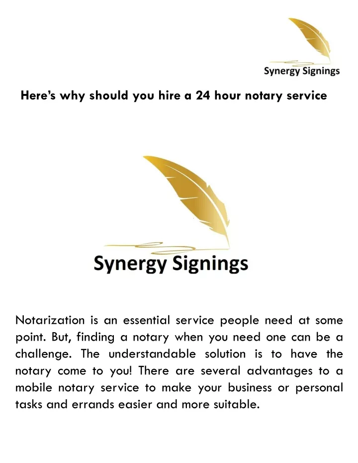 here s why should you hire a 24 hour notary