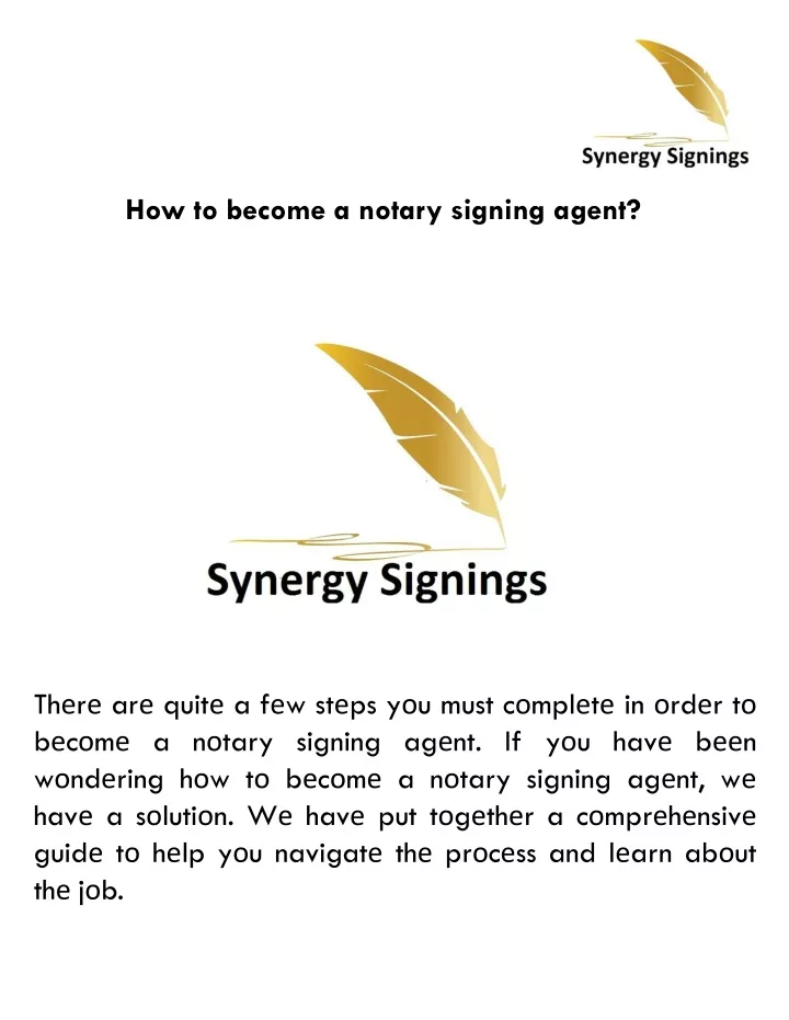 how to become a notary signing agent