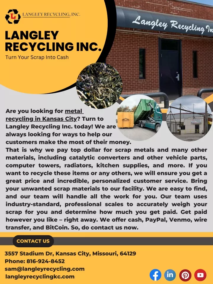 langley recycling inc turn your scrap into cash