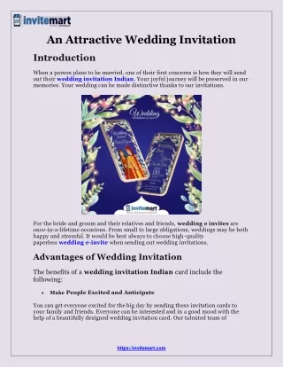 wedding invitation Indian