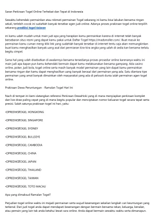 20 Tips cepat bermain judi online di Prediksi dewa hoki dengan deposit murah