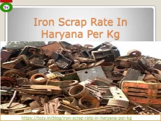 Iron Scrap Rate In Haryana Per Kg