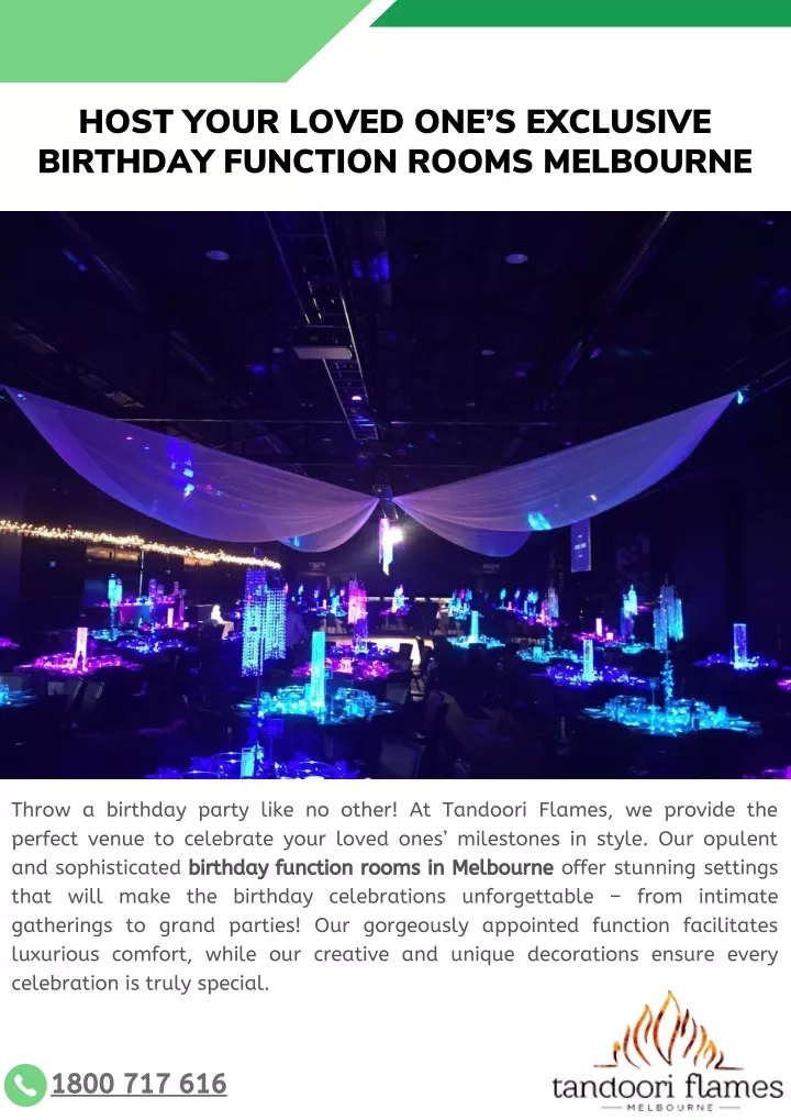 host your loved one s exclusive birthday function
