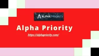 alpha priority