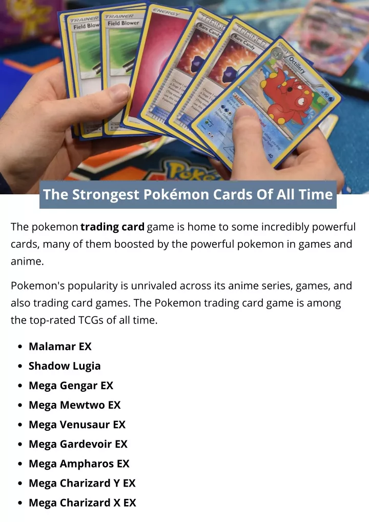 the strongest pok mon cards of all time