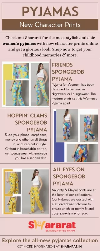 New Printed Pyjamas For Women Online