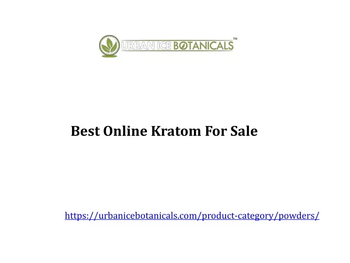 best online kratom for sale