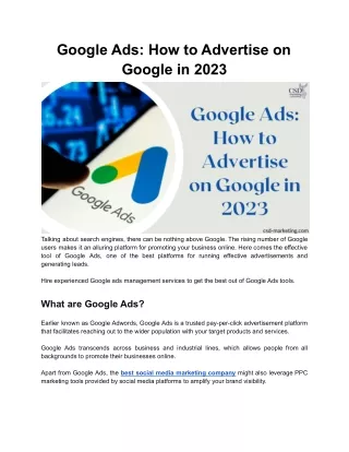 Google Ads: How to Advertise on Google in 2023