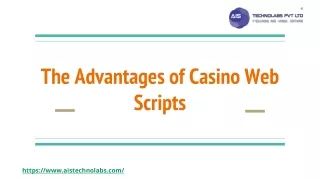 the advantages of casino web scripts
