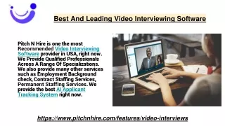 best and leading video interviewing software