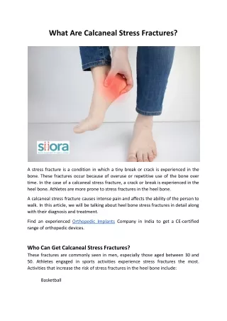 What Are Calcaneal Stress Fractures.docx