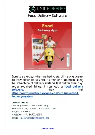 food delivery software food delivery software
