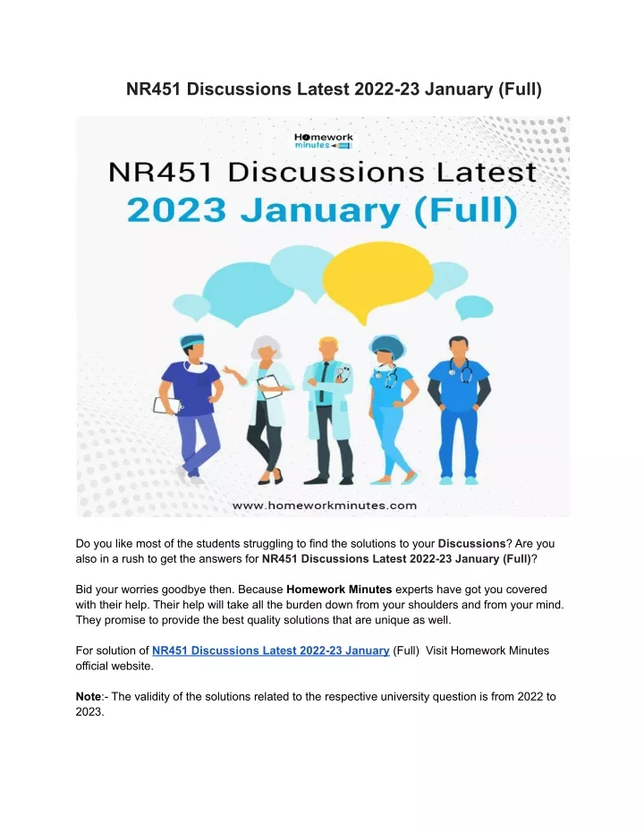 nr451 discussions latest 2022 23 january full