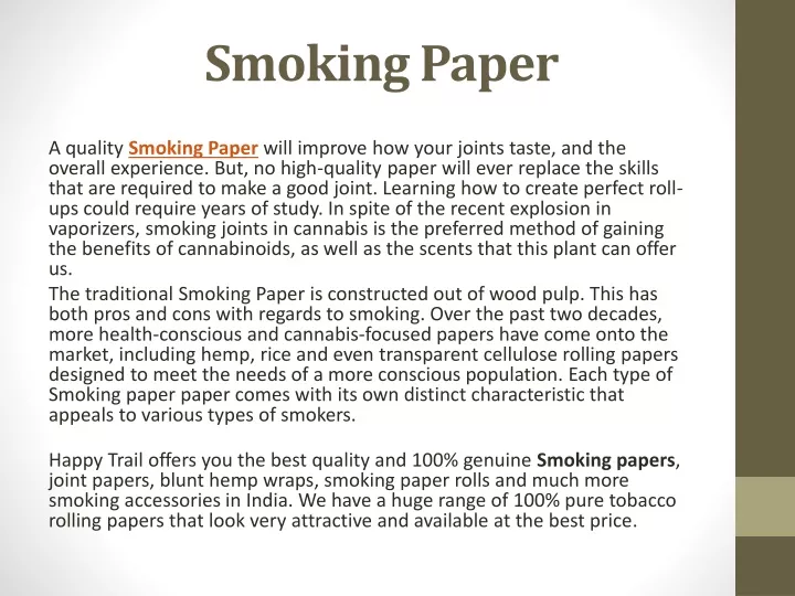 term paper introduction about smoking