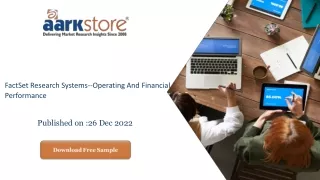 factset research systems operating and financial