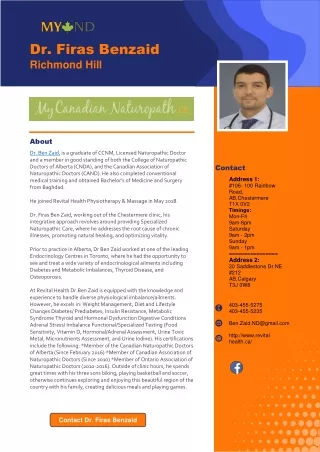dr firas benzaid richmond hill