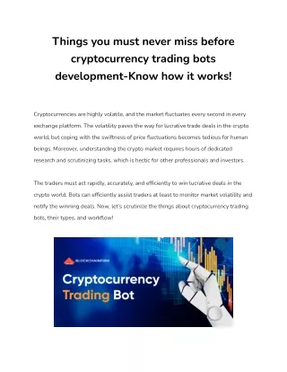 things you must never miss before cryptocurrency
