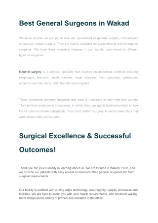 Best General Surgeons in Wakad (1)