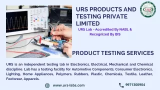 Product Testing Laboratory services in India