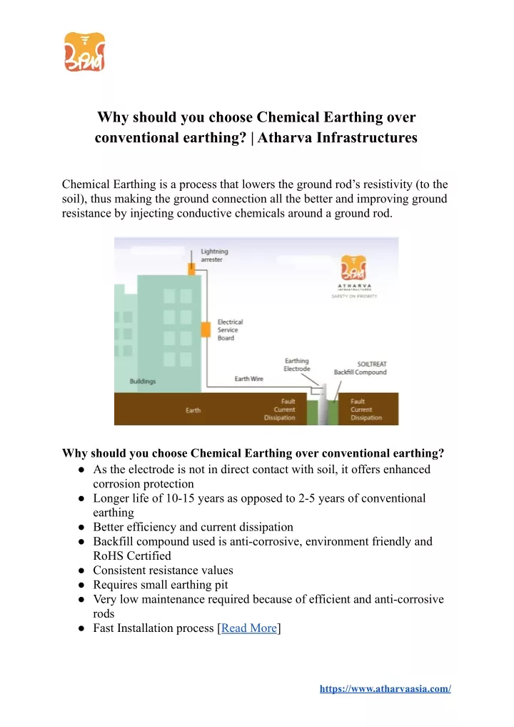 why should you choose chemical earthing over