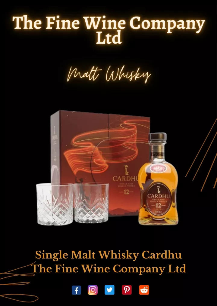 single malt whisky cardhu the fine wine company