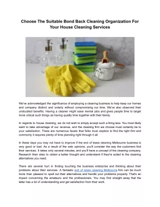 Cheap Bond End Of Lease Cleaning Melbourne