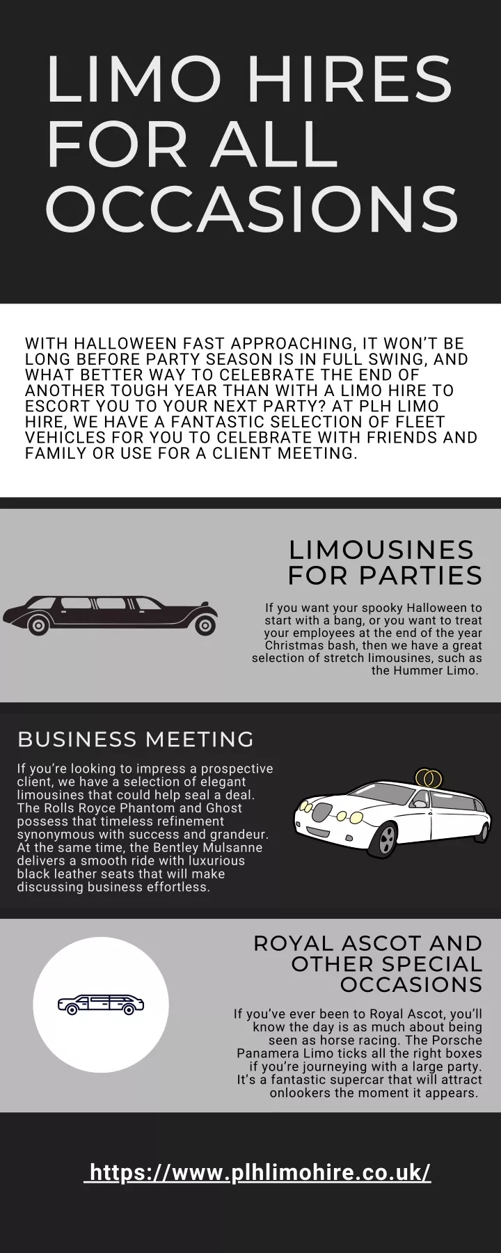 limo hires for all occasions