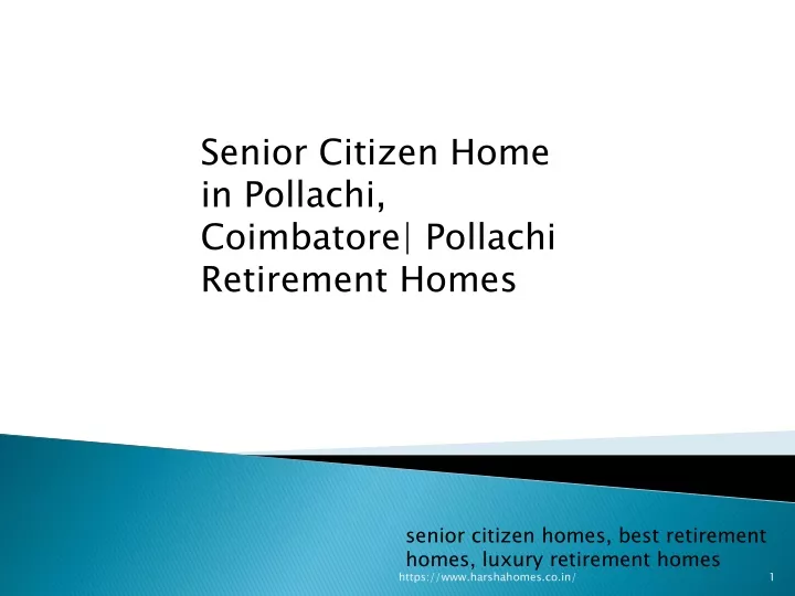 senior citizen home in pollachi coimbatore