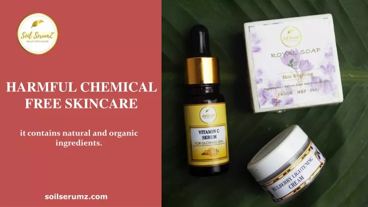 harmful chemical free skincare
