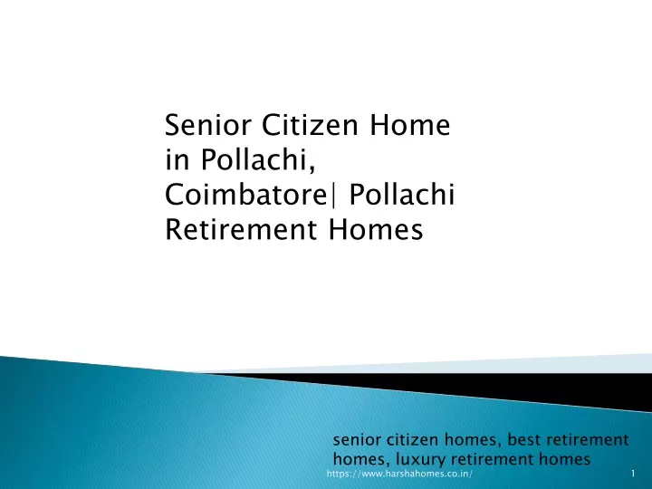 senior citizen home in pollachi coimbatore