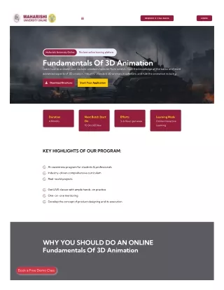 3D Animation Course | MUIT ONLINE
