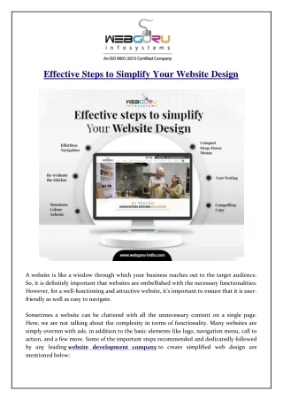 effective steps to simplify your website design